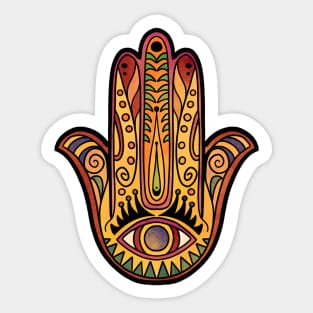 red hamsa Sticker